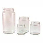 Frasco de boca ancha. Cap. (ml): 1.000 Altura aprox. 180mm sin rosca 160mmDiámetro aprox. 90mm