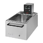 Heating baths with stainless steel tank KISS. HUBER. Type: KISS 225B. Temp. range (ºC): (-30)* 25 to 200. Heating power (kW): 2. Volume (l): 25. Opening (mm): 290x329. Depth (mm): 200. * Auxiliary cooling device required.