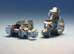 Steel clamp with screw, anticorrosion. For Ø ext. (mm): 12. Width (mm): 9