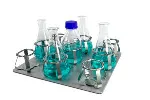 Platform with spring clamps for 9 x 500 ml flasks. Dim. (mm): 360x400. GRANT. Accessory. ES-20/80C Orbital shaker incubator with cooling