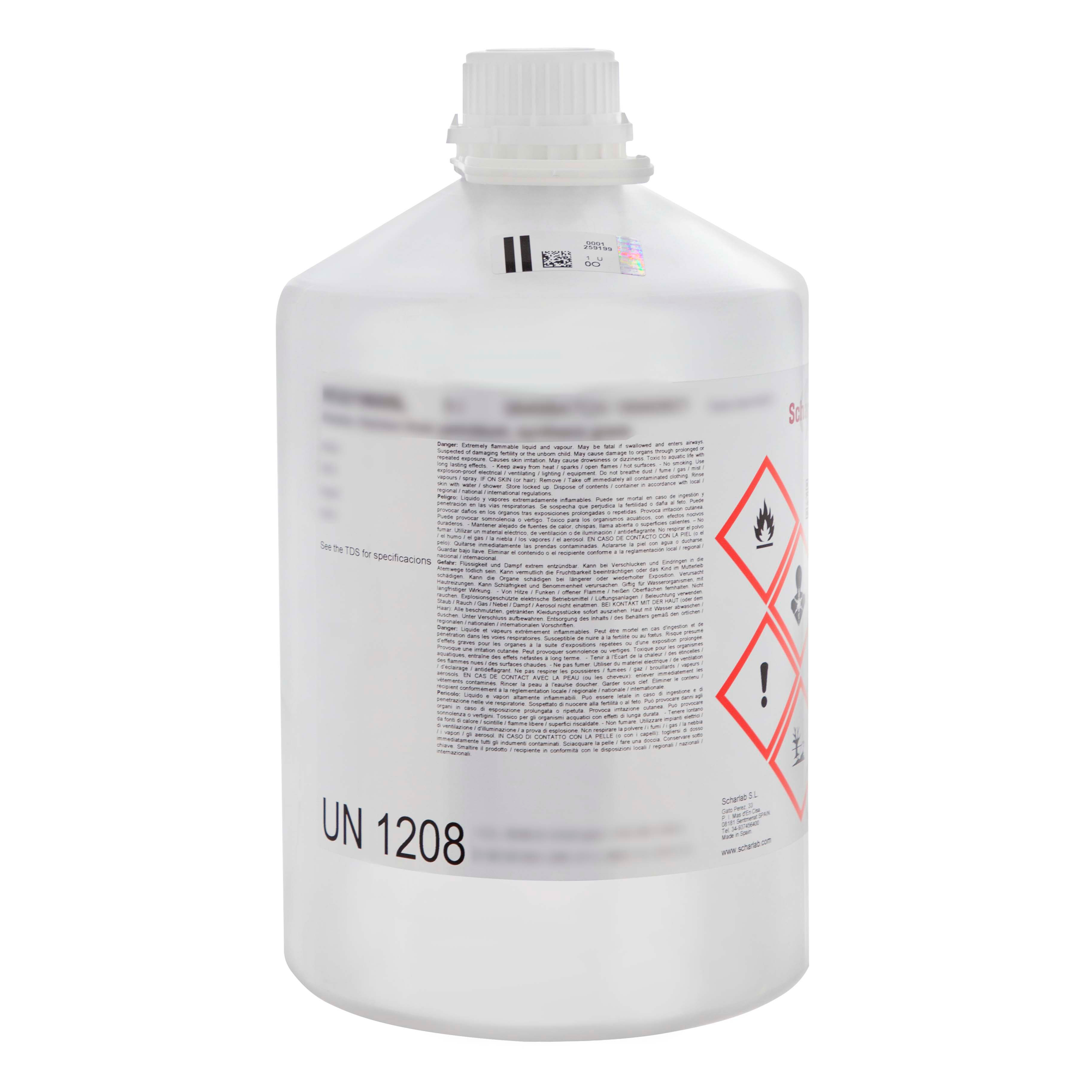 1,4-Dioxano, para análisis, ExpertQ®, ACS, ISO, Reag. Ph Eurestabilizado con 2,5 ppm de 2,6-Di-terc-butil-4-metilfenol (BHT)