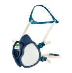 Reusable half mask 4279+. 3M. Series 4000+. Protection code indicated on the front of the mask. EN 405 Classification: FFABEK1P3 R D. Maximum level of usage nxVLA: 50x. Filter type: ABEK1P3