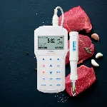 Portable pH-Meter 98190. HANNA INSTRUMENTS. Kit pH penetration blade. Portable 98190 with electrode PVDF FC 2323-99. White colour for food industry.