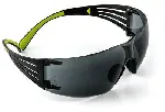Secure Fit safety glasses. 3M. Model Secure Fit 403AF. Version: PC yellow, black/yellow frame. Goggles mark EN166: 2C-1.2 3M 1 FT