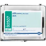 NANOCONTROL Standard AOX 3. MACHEREY-NAGEL. Test number: 0-07. Test: AOX 3. Number of tests: 20. Concentration of standard: 1.0 mg/L AOX. Confidence interval: 0.8–1.2 mg/L AOX