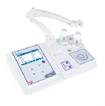 Benchtop conductimeter COND 8 PRO. XS. Magnetic stirrer with arm. Cell: without cell. 1413 µS and 12.88 mS solutions. Datalogger, Datalink software. Measurement range: COND 0.00 to 500 mS. TDS 0.1 mg/L to 200.0 g/L. Salinity 0.01 to 100.0 ppt. Temp. -20 to 120.0 ºC.