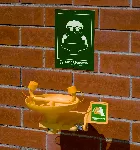 Emergency showers and eyewashes. CARLOS ARBOLES Wall mounted with eyewash bowl in plastic ABS