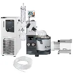 Packs HEl-VAP CORE ALLROUND CHILL. HEIDOLPH. Contiene: Hei-VAP Core con G3 vertical y elevador manual, Hei-VAC Control, bomba de vacío Rotavac Valve Tec, set de tubos, chiller Hei-CHILL 250 y termofluido Kyro 30 de 10L
