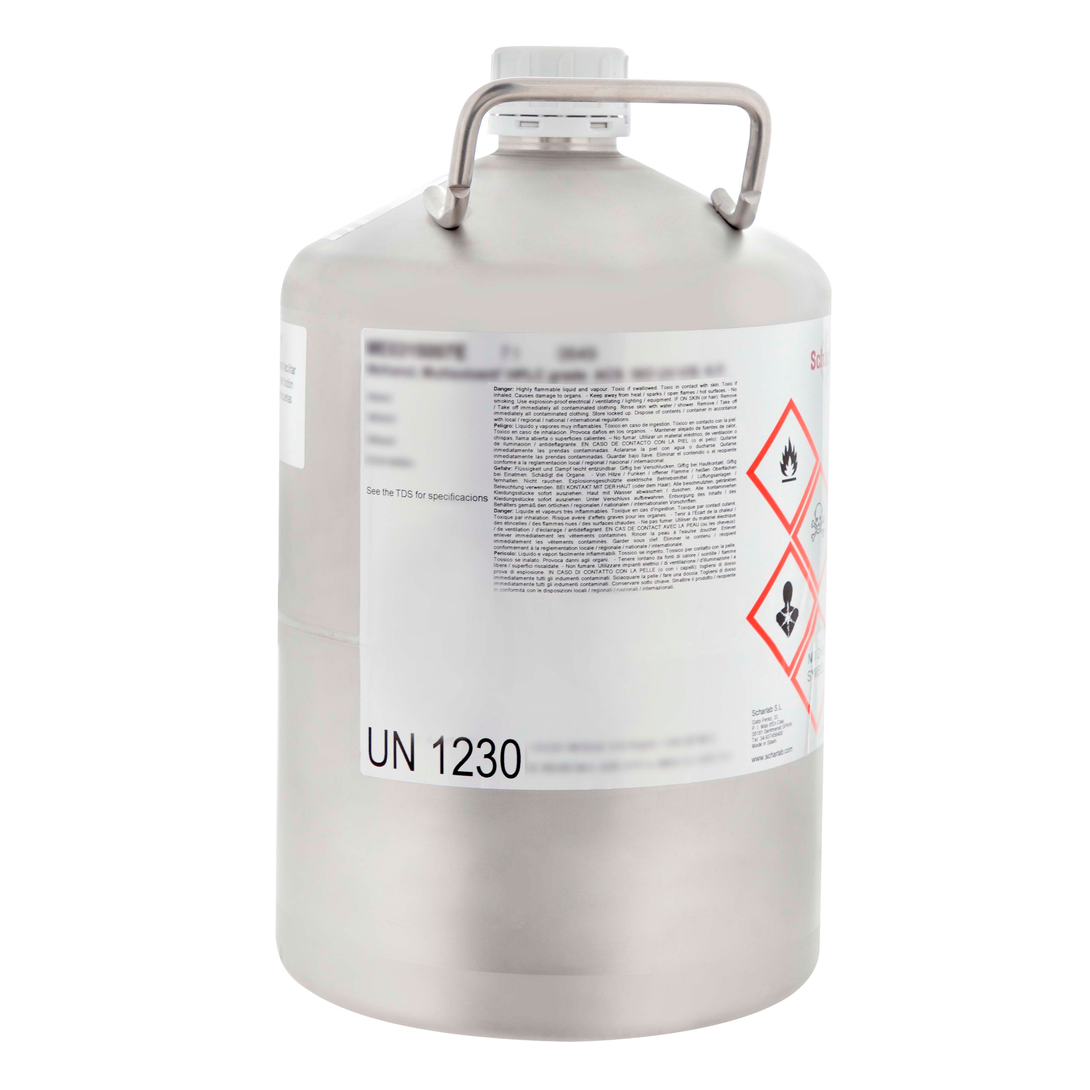 Acetonitrile, gradient 240nm/ far UV HPLC grade, Methyl cyanide, Cyanomethane