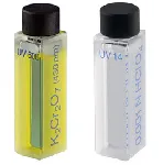  Set de filtros 667-UV304. Contiene filtros líquidos UV600, UV14 para el rango Vis. HELLMA®. Longitud de onda (nm): 430. Con certificado de calibración. Set filtros para calibración de la precisión fotométrica.