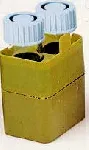 Adapter. J.P. SELECTA®. Accessories for swing our rotor 0197000745. Macrotronic-BLT and Macrofriger-BLT centrifuges. Max. Vol.: 4 adapters (ml): 400. Bucket/Adapter cap. (ml): 2x50ml. ØxLength (mm): 29x103. Max. R.p.m: 5000. Max. R.C.F. (xg): 4615
