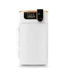 PURIFIAIR.620 Air purifier. ASECOS. Rated power (5 level): Sleep mode 5.5 W to turbo mode 40 W. Noise level (5 settings): 31 - 49 dB. Quantity of purified air: ˜ 620 m³/h in full load operation. Weight (kg): 14. Dim. WxHxD (mm): 400x669x400