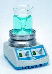 Magnetic Stirrer Agimatic-N with heating. J.P. SELECTA®. Speed (rpm): 60-1600. Stirring volume (l): Up to 10. Temp. (ºC): Up to 350. Material: Stainless steel. Ø plate (mm): 145. Dim. WxHxD (mm): 190x145x260. Power (W): 550. Weight (Kg): 3,2