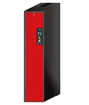V-Line safety cabinet (vertical drawer). ASECOS. Model: V90.196.045.VDAC. Cabinet construction: Tall, 1 door. Body colour/ vert. drawer: Light grey/ traffic red. Equipment: Body without interior equipment with vertical drawer, with TSA. Dim. HxWxD (mm): 449x1966x860