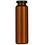 Vial Headspace para encapsular de 20 mL N 20 ámbar, fondo plano, cuello para encapsular DIN plano. MACHEREY NAGEL. Diámetro exterior (mm): 23,25. Altura exterior (mm): 75,5 