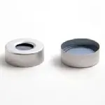 Grey PTFE/Pharma-Fix Butyl Septa, 20mm Crimp-top Aluminum Cap, 9.5mm Centre Hole