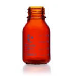 DURAN® pressure plus+ GL 45 Laboratory Bottle, amber, without screw cap and pouring ring, 250 mL