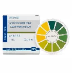 Papeles indicadores pH universales y especiales. pH 4,0 - 7,0. MACHEREY-NAGEL. Referencia de Recambio: MNG-090227. Rango de medida: 4,0 - 4,3 - 4,6 - 4,9 - 5,2 - 5,5 - 5,8 - 6,1 - 6,4 - 6,7 - 7,0. Presentación: Carrete: 5 m largo, 7 mm ancho