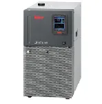 Unichiller P007. HUBER. Pilot ONE controller, air-cooled refrigerating unit and circulation pump with a high discharge pressure for applications with high pressure drops. Temperature range (ºC): -20 to 40. Temperature stability (ºC): ± 0.5. Flow (L/min) - Pressure (bar): 25 - 2.5. Volume (L): 3.8. Dimensions WxHxD (mm): 350x622x496