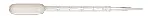 Plastic Pasteur pipettes graduated (up to 1 ml). Capacity (ml): 5. Description: Standard tip. Length (mm): 158. Sterile: No. Presentation: Bags 500 units