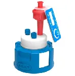 Safety Cap II (V2.0), Ø 3,2 for GL45. SCAT®. GL45 Screw caps and venting valve (HPLC). Supplied with 1 PFA fitting 1.6 mm, 1 PFA fitting 2.3 mm, 1 PFA fitting 3.2 mm connector and 1 air valve. Connectors (OD): 2x3,2mm (1/8')