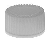 Cap without hole,thread 8-425 for Storage vial. NATIONAL SCIENTIFIC. Material: White urea, with PTFE gasket