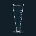 Graduated 2l glass cups