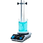 Agitador magnético con calefacción  AREX 5 Advance con sonda Pt100, varilla y Abrazadera. VELP®. Velocidad (rpm): 30-1700. Volumen de agitación (L): 20. Rango de temperatura (ºC): Ambiente - 310. Diámetro de la placa (mm): 135. Dimensiones An x Al x Pr (mm): 160x85x270