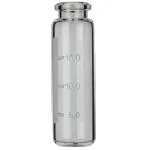 Vial Headspace para encapsular de 20 mL N 20 transparente, fondo redondeado, parte superior biselada cuello para encapsular HS, etiqueta. MACHEREY NAGEL. Diámetro exterior (mm): 23. Altura exterior (mm): 75,5 