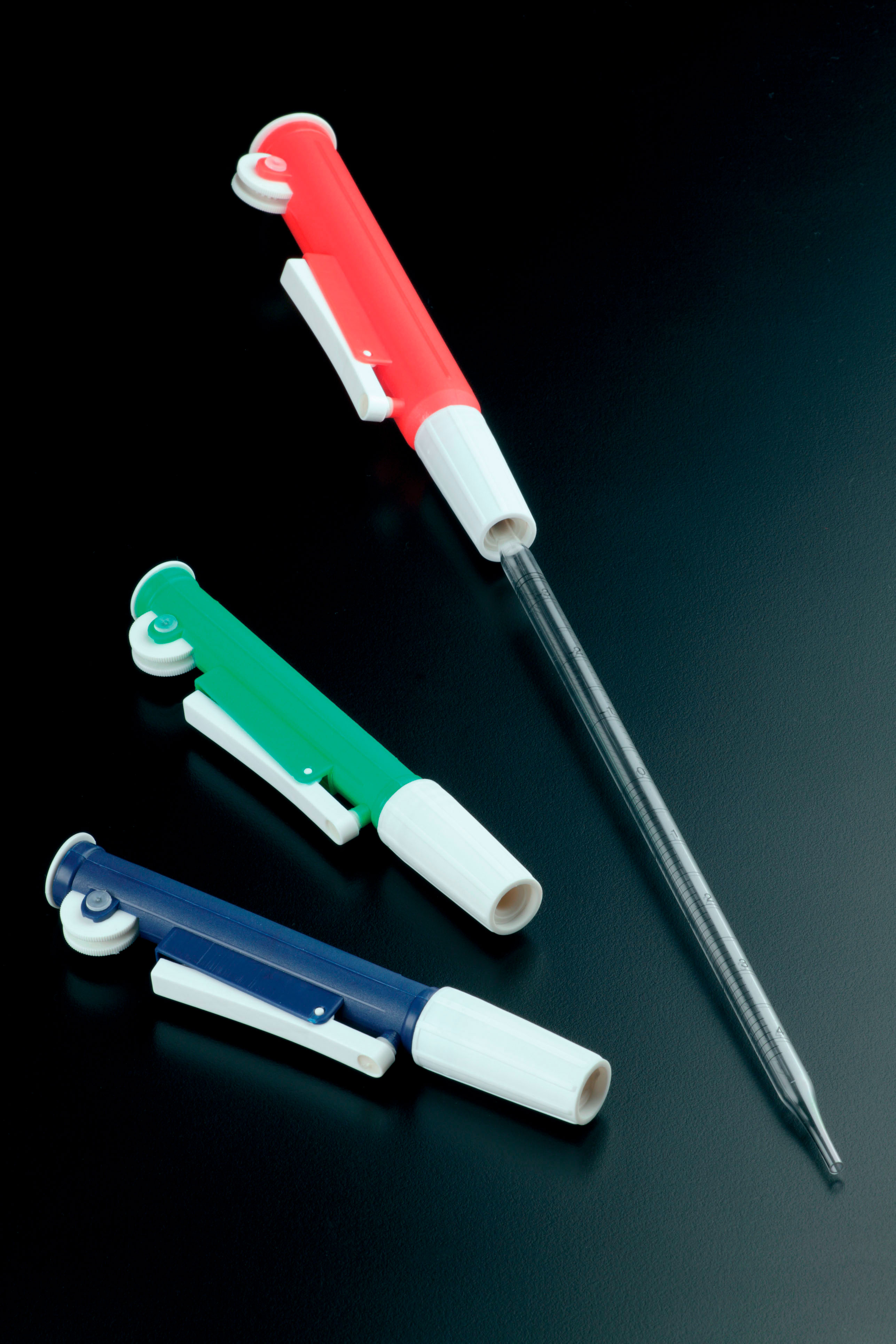 Aspirador pipetas hasta 10 ml. verde