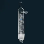 Coil condenser (Dimroth) for Soxhlet extractor. SCHARLAU. Ground joints: C-55/44 Usable length (mm): 200