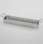 Stainless steel basket. Accessory for Elmasonic. ELMA. It's very important use baskets to protect the bath. For models: Elmasonic 10. Dimensions WxHxD (mm): 175x30x70