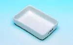 Porcelain incinerating dish. HALDENWANGER. Conical. Length (mm): 55. Width (mm): 42. Height (mm): 16