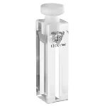 Cubetas fluorescencia Micro. HELLMA®. Tipo: 115F-QS. Tapón: PTFE. Paso luz (mm): 10x2. Dim. AnxAlxPr (mm): 12,5x40x12,5. Volumen (µL): 400. Rango de longitud de onda (nm): 200-2.500