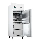 Congeladores de ultra baja temperatura Lab Care Plus -20ºC /-40º C. INFRICO MEDCARE. Modelo: LTUF80S. Capacidad útil (L): 800. Dimensiones externas An x Al x Pr (mm): 797x1.955x1.037. Puerta: Ciega. Organización: 7 estantes. Cerradura: Incluida