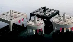Floating rack. NALGENE®. Type: Square. For vials (ml): 0,5/1,0/1,2/1,5/2,0. Size (mm): 103x65x103. Positions: 4x4. Colour: White