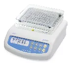 PHMT-PSC96 (with GRA-0PSC96 block) thermoshaker for microtubes and PCR plates. GRANT. Temp. range (ºC): +5 ambient to 100. Capacity: 96 well PCR plate. Heating speed (ºC/min): 4. Speed (rpm): 250-1400 (increments 10 rpm). Heating power (W): 42. Dim. WxHxD (mm): 220x130x240. Weight (kg): 4