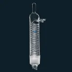 Coil condenser (Dimroth) for Soxhlet extractor. SCHARLAU. Ground joints: C-45/40. Usable length (mm): 200. connection 8/9mm