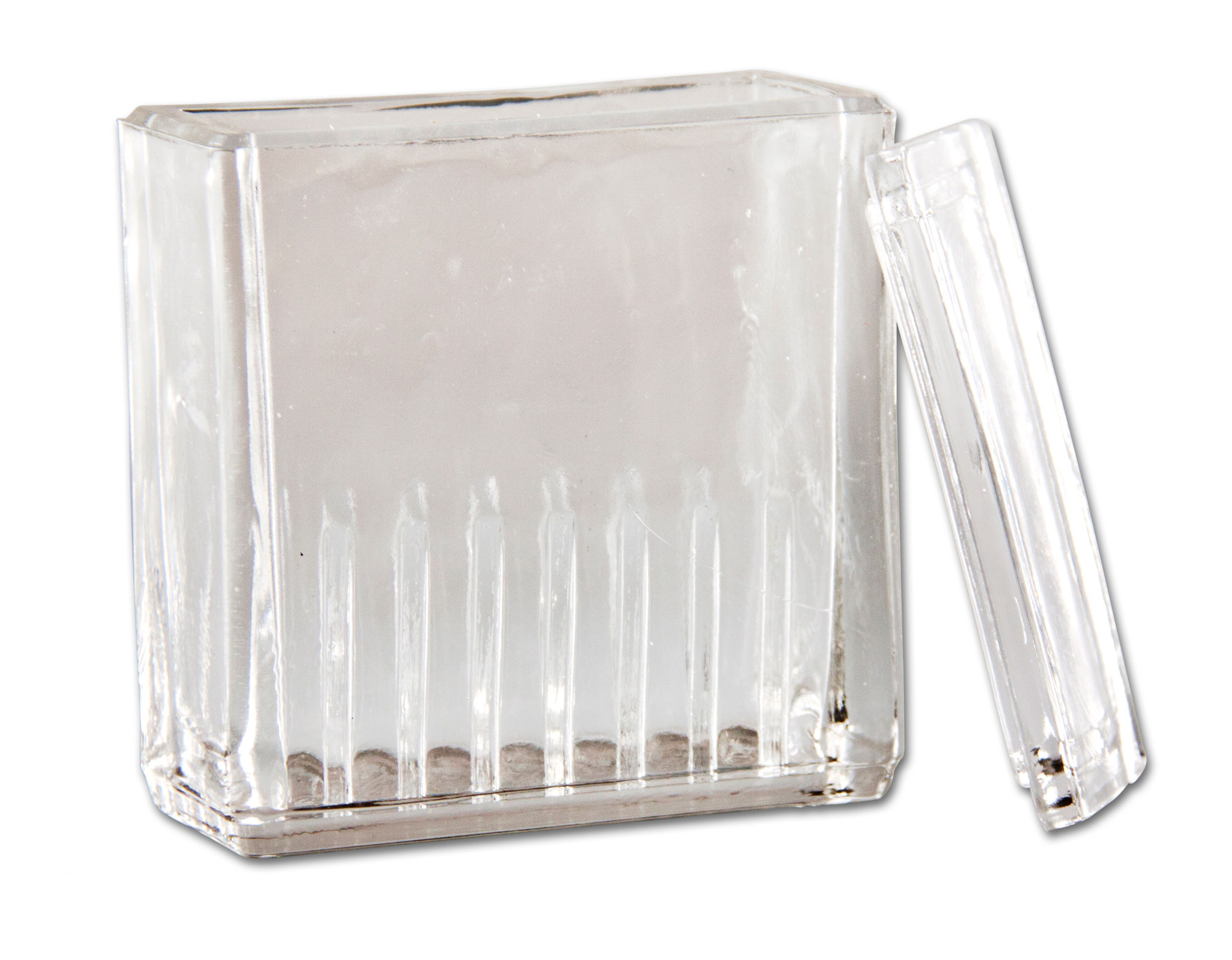 Glass staining cuvette. Type: Hellendahl. Capacity (Slides): 16, with cover