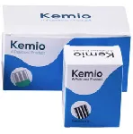 Paquete de 10 sensores Kemio para determinación de Cobre (Cu) en agua. PALINTEST. Rango: 100 - 2000 µg/L; temperatura de análisis: 5 - 35 °C. Incluye incluyen tabletas, varillas trituradoras, recipientes desechables, 2 jeringas y 2 columnas de intercambio catiónico reutilizables preenvasadas. Para usar con el analizador portátil Kemio™ Heavy Metals, para la determinación de metales pesados en agua, mediante sensores electroquímicos desechables.