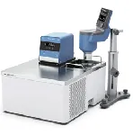 CBC ROTAVISC SBS me-vi Package. IKA®. Viscosity range (mPas): 100-40000000. Speed range (rpm): 0.01 - 200. Temperature range (ºC): -100 to 300. Includes: Stand ROTASTAND, CBC VISC lite heating and cooling bath circulator, standard spindle set SP set-2,  Temperature Sensor PT 100.8