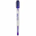 PH electrode XS FOOD TEMP BNC, range pH 0  to 14, temp. -10 to + 100 ° C, glass body, electrolyte KCl 3M/Glycerin. With NTC30K temperature sensor, with fixed cable and BNC + CINCH. Labprocess