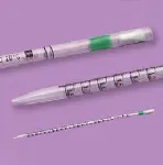 Serological pipettes. 2 mL. Made of PS. Sterile G 18 kGY. Individually wrapped. Mouth: normal. Colour coded: Green. LP Italiana