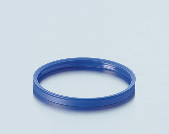 Pouring rings in PPN blue, autoclavable, for DIN thread GL45