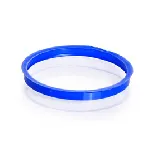 Pouring rings in PPN blue, autoclavable, for DIN thread GL45