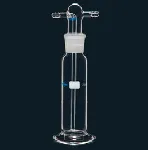 Gas washing bottle of 250 ml complete jointed glass connections. SCHARLAU