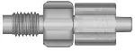 1/4'-28 UNF adapter. Luer lock. Bore (mm): 1,5. DIBA OMNIFIT
