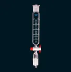 Dropping funnel, cylindrical, with PTFE plug. SCHARLAU. Cap. (ml): 500. Graduation: No.Cone: 29/32. Socket: 29/32
