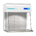 Horitzontal laminar flow cabinets HZ. CRUMA. Model: HZ-1. Front barrier air speed (m/s)      : 0,5. Noise level (dB): 45. Dim. ext WxDxH (mm): 890x971x771. Dim. int WxDxH (mm): 700x633x600. Gross weight (Kg): 80