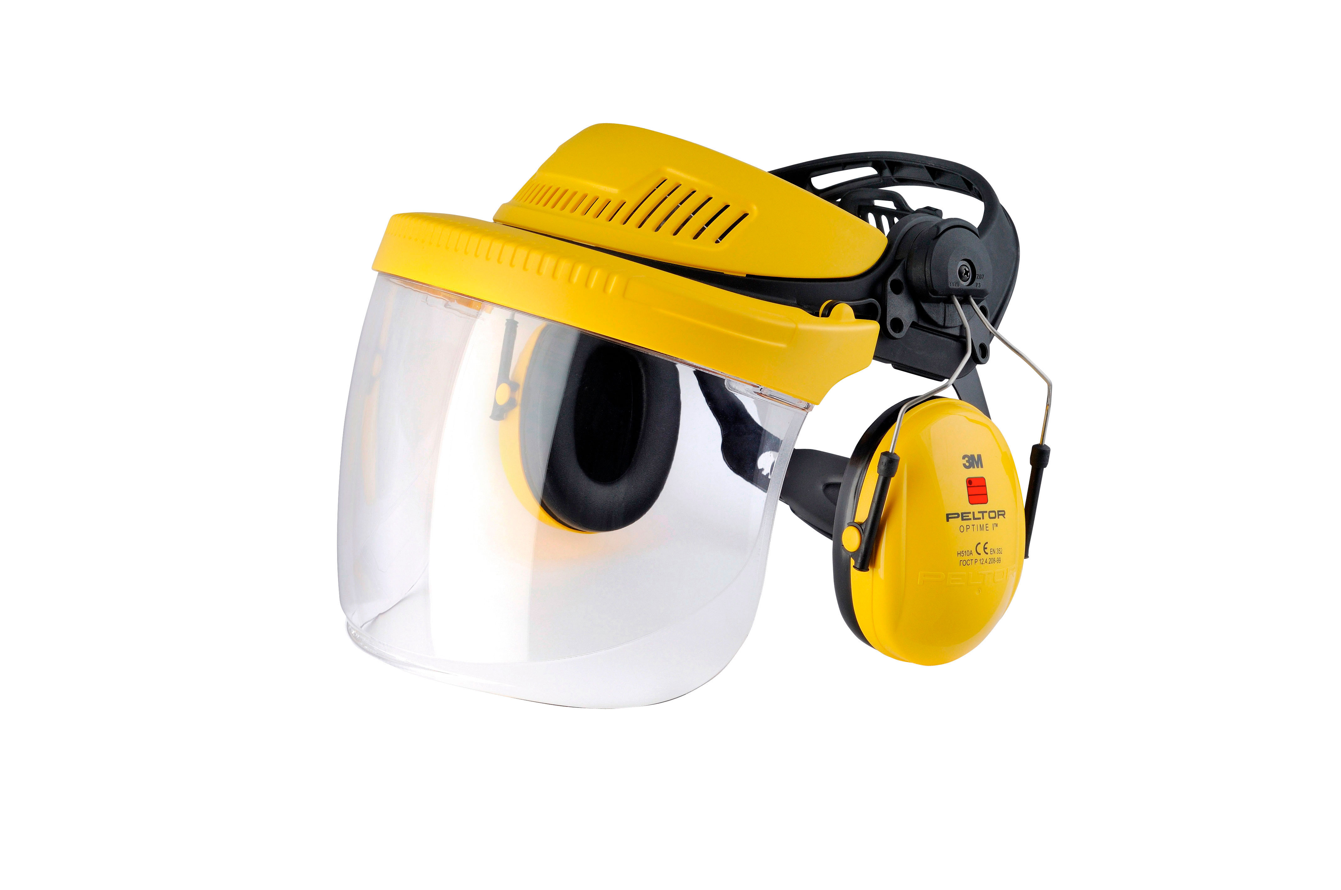 Eye, face and hearing protection. 3M. Goggles mark: EN 166